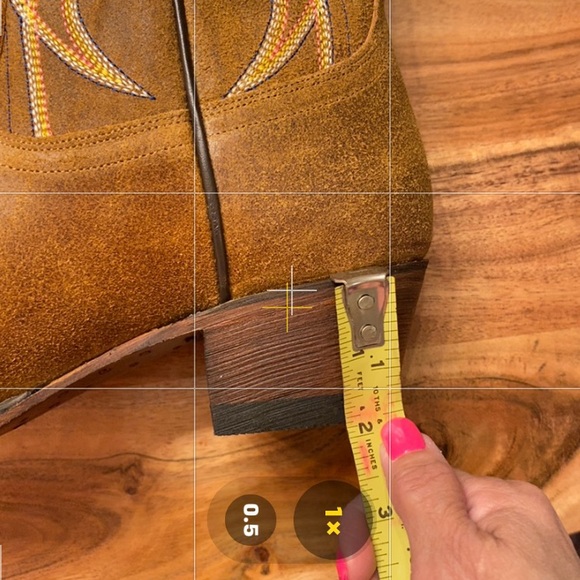 Brown Heeled Boots with Western Stitching and Pointed Toe - Picture 16 of 16